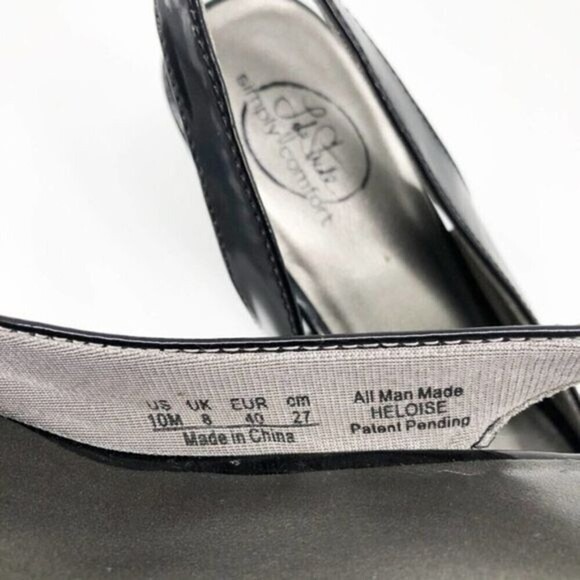 LIFE STRIDE Black Heloise Sling Back Heels - Picture 6 of 7